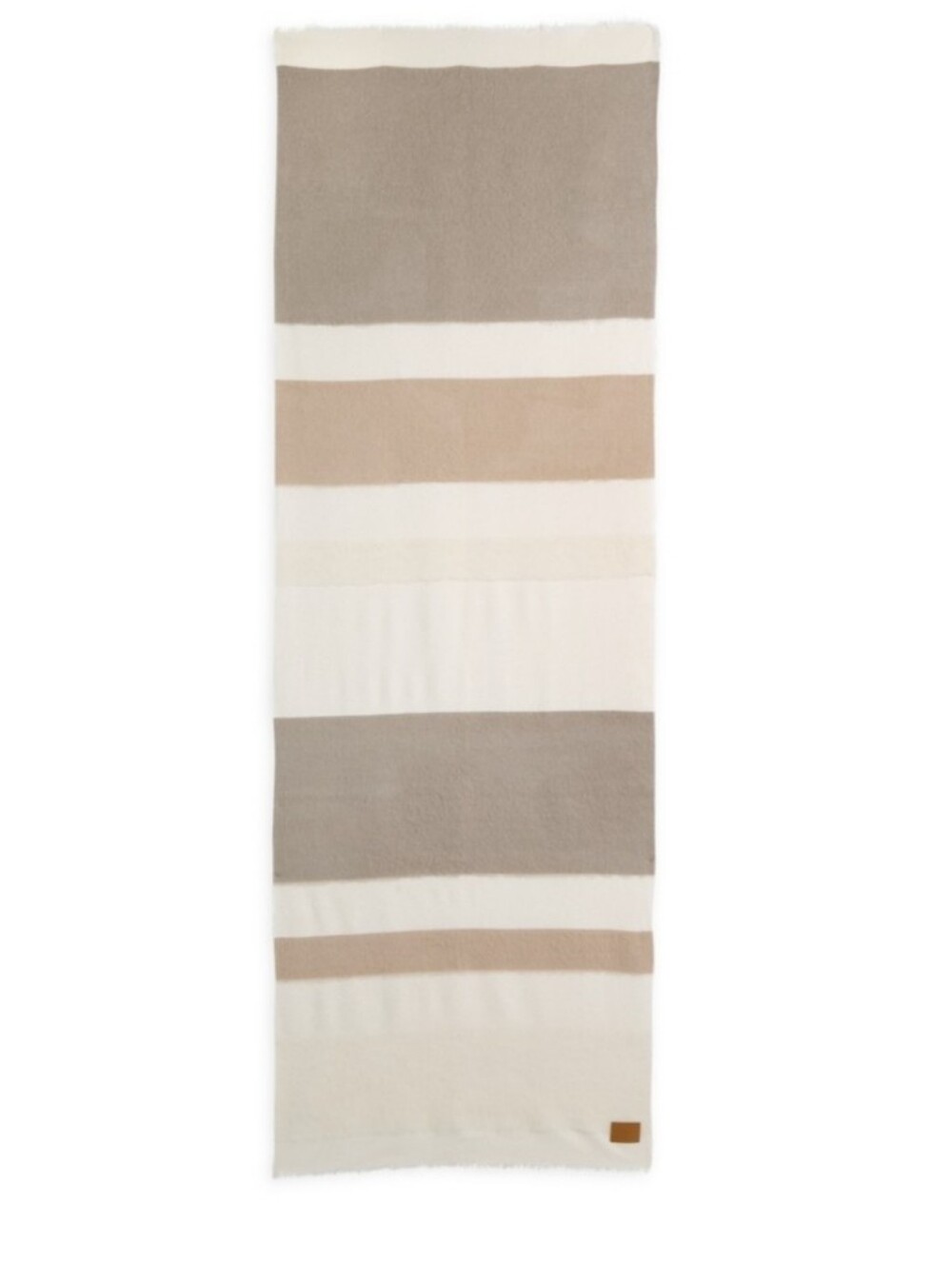 Vince Block Scarf. Alpaca Cotton Blend. Neutral Colors. NWT. Great Gift